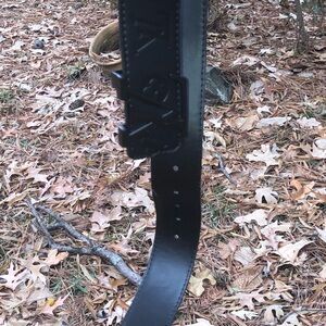 Authentic Louis Vuitton Black Leather Belt